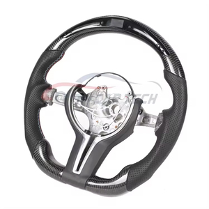 Volant en fibre de carbone et cuir avec LED pour <span class=keywords><strong>BMW</strong></span> Série 3 <span class=keywords><strong>5</strong></span> F10 F15 F30 <span class=keywords><strong>F80</strong></span> - Product Image 3