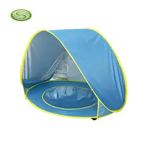 Tente de plage anti-soleil pour bébés, protection UV + 50, ouverture POP up, abri de plage