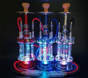 2025 Offre Spéciale Design de luxe de haute qualité 4 tuyaux <span class=keywords><strong>Richman</strong></span> narguilé ensemble lumière LED confortable narguilé ensemble en gros - Product Image 1