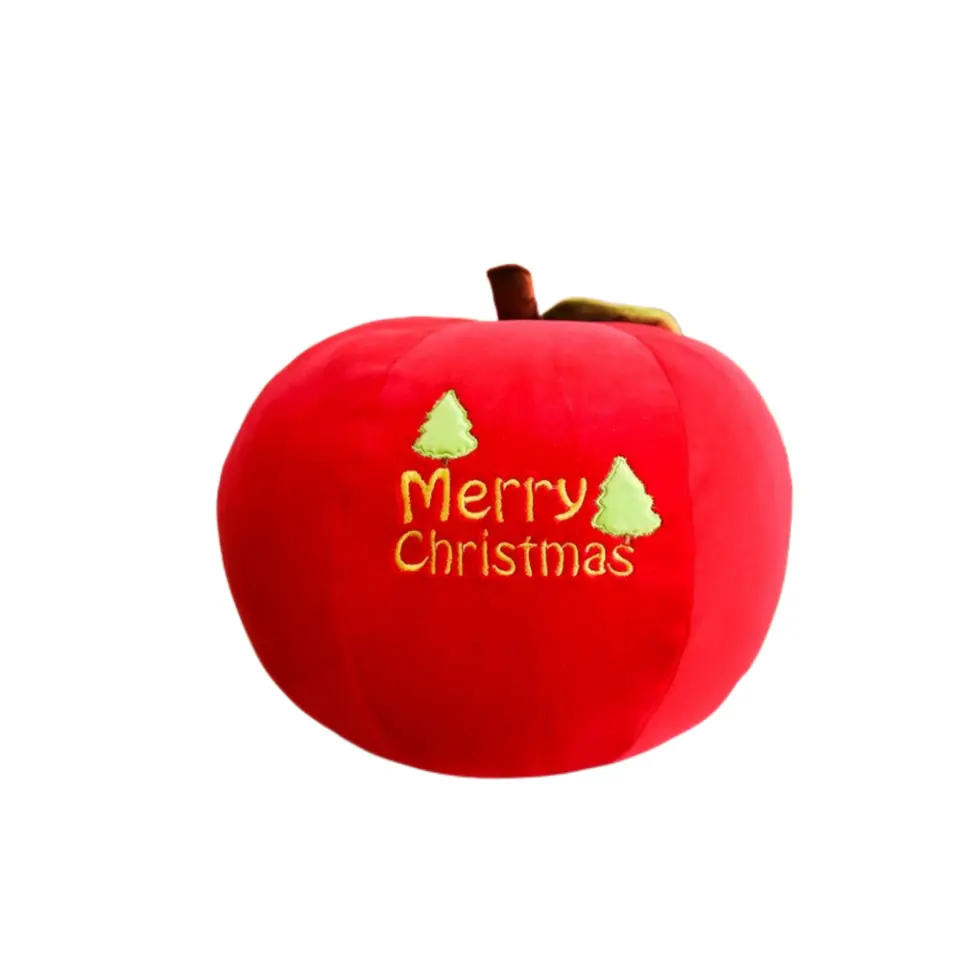 赤いリンゴぬいぐるみソファ枕クリスマスピースフルーツガールフレンドクリスマスイブギフトアップルを送る