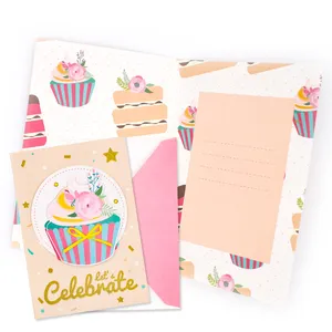 Cartões De Aniversário Personalizados Cartões Felizes De Aniversário Com Envelopes Cartão De Saudação Formal Na Caixa Para Todas As Ocasiões