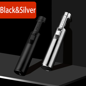 2025 nuevo encendedor de antorcha de alta calidad con logotipo personalizado encendedor de cigarros de chorro de butano llamas fuertes encendedor de cigarros de soldadura recargable - Product Image 5
