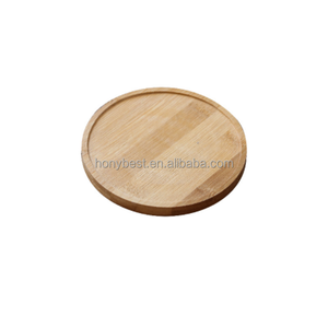 Plaques rondes de gravure laser vierges sous-verre de tasse à boire, plateaux de base de cercle en bois <span class=keywords><strong>pour</strong></span> bricolage, décoration, <span class=keywords><strong>cuisine</strong></span> - Product Image 2