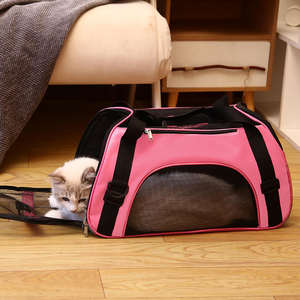 Sac de transport pliable pour animaux de compagnie, chien, chat, en maille respirante, design tendance - Product Image 4