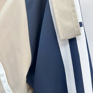 <span class=keywords><strong>Trench</strong></span>-coat <span class=keywords><strong>court</strong></span> bicolore beige et <span class=keywords><strong>bleu</strong></span> <span class=keywords><strong>marine</strong></span>, tendance, à double boutonnage, style décontracté streetwear - Product Image 5