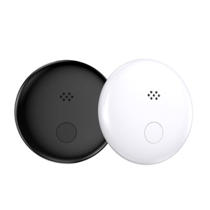<b>Mini</b> Round <b>Tracker</b> White Black Plastic App Control GPS Location Key Ring Device - Product Image 1