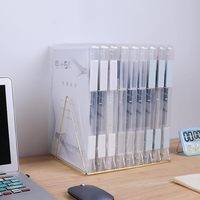 Boîte de rangement portable transparente A4 en plastique pour documents, papier à lettres et papiers de scrapbooking