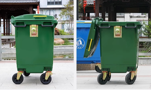 Contenedor de <span class=keywords><strong>Basura</strong></span> de Plástico Personalizable de Fábrica, Duradero, de 660 Litros, Compre una Cubeta de <span class=keywords><strong>Basura</strong></span> de Plástico con Tapa - Product Image 3