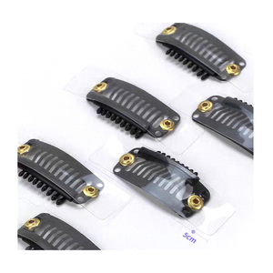 Urethane 9-shot <b>clip</b> (not double-sided tape) Professional Wig <b>Clip</b> <b>Snap</b> Comb Hair Extension Secure Fixing Salon Grade <b>Clip</b> - Product Image 2