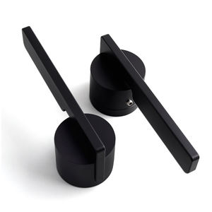 ओकली यूरोपीय शैली लक्जरी जस्ता मिश्र धातु काले भूरे रंग का सीधा बार दरवाजा दरवाजा लॉक हार्डवेयर इंटीरियर डोर हैंडल - Product Image 4