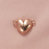 Vente en gros de boucle attractive cœur amour en acier inoxydable fermoir argent/or/or rose pour la fabrication de bijoux bracelet collier