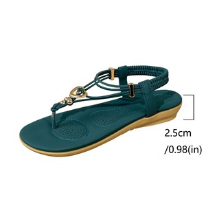 Floral Pattern EVA Outsole Heeled Sandals Anti-Slippery Women's <b>Shoes</b> wholesale Proxy payment - Product Image 2