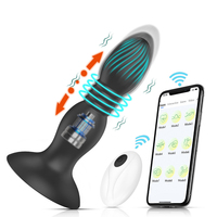 Vibromasseur anal en silicone télécommandé, masseur de prostate, plug anal avec ventouse, godemiché, jouets sexuels pour hommes, masturbateur masculin