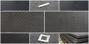 Hdpe Rubber Bog Painel/Gramado Terra Escavadeira Faixa Proteger Mat / Anti-slip Crane Mat