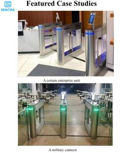 Control <span class=keywords><strong>de</strong></span> Acceso <span class=keywords><strong>de</strong></span> Alta Seguridad con Reconocimiento Facial Sentra SS01, Puerta Giratoria Inteligente con Obstáculos para Gimnasio - Product Image 3