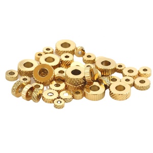 Cuentas espaciadoras redondas texturizadas |   Cuentas Sueltas Planas de Acero Inoxidable Chapadas en Oro PVD de 18K para la Fabricación de Joyería DIY - Product Image 5