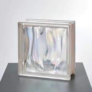 Aanpasbare maat holle vierkante glazen blokken, standaard geïsoleerde geluidsdichte glazen stenen voor decoratieve binnenwanden - Product Image 2