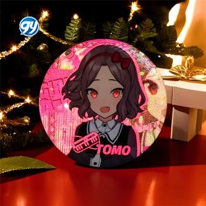 GIRLS BAND CRY Nina <span class=keywords><strong>Saito</strong></span> Rupa Merchandise Anime Badge en métal peint réfléchissant à double flash pour sac Ita, pour les amateurs de musique - Product Image 3