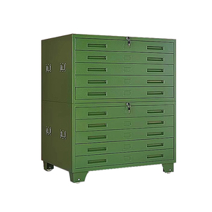 Thép đa ngăn kéo cơ sở văn phòng vẽ Tủ A0 A1 kỹ thuật vẽ lưu trữ tổ chức Tủ hồ sơ - Product Image 6
