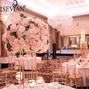 Naieri — boutons de roses artificielles en soie, blanc et rose, à bas prix, chemin de table, décoration de pièce de centre de table pour mariage - Product Image 4