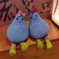 Peluches en peluche personnalisées de 5 pouces en forme de goutte d'eau cadeau d'entreprise de mascotte en peluche