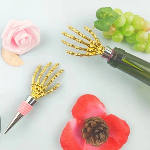 Golden Handbone <b>Wine</b> Bottle <b>Stopper</b> Metal Sealing With Colorful Ring <b>Stopper</b> For <b>Wine</b> Storage - Product Image 3