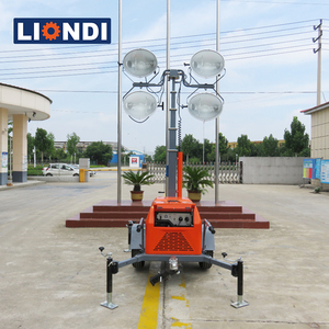 Tour d'<span class=keywords><strong>éclairage</strong></span> mobile, tour d'<span class=keywords><strong>éclairage</strong></span> télescopique remorquable avec lampes LED et halogénures métalliques en option pour l'entretien routier et les travaux <span class=keywords><strong>de</strong></span> sauvetage - Product Image 2