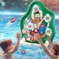 Jouet de football gonflable pour enfants, jeu de lancer d'eau en plein air, jouet interactif en PVC amusant pour parents et enfants