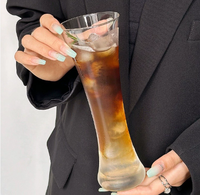 Grands verres à boire pour café froid et boissons aux fruits, idéaux pour les fêtes, style européen, écologiques, durables et élégants