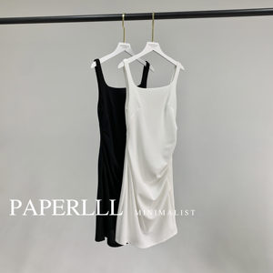 Nouvelle <span class=keywords><strong>Robe</strong></span> Débardeur Blanche Tendance pour Femme – Modèle <span class=keywords><strong>H</strong></span> Taille Haute Col Bateau Sans Manches Courte Décontractée pour l'Été - Product Image 5