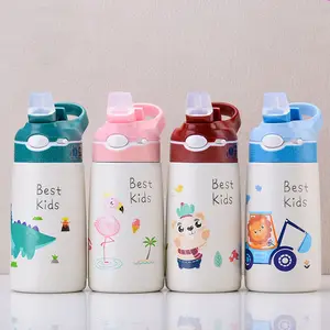 Baby Wasser flasche Edelstahl Trink flasche für Schulkinder mit Stroh isoliert halten heiße und kühlere Wasser flasche