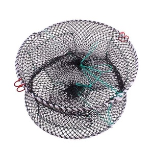 Trampa plegable portátil para cangrejos grandes, trampa de tres entradas para cebos, langosta, cangrejo, camarón, red para peces - Product Image 1