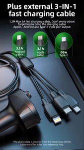 เครื่องส่งสัญญาณ FM แบบพกพาฟันสีฟ้าชุดรถแฮนด์ฟรี FM Modulator เครื่องส่งสัญญาณวิทยุไร้สายเครื่องเล่น MP3 พร้อม USB Car Charger - Product Image 5