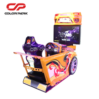 Simulateur multi-jeux Rallye Car Racing Arcade Machine à pièces avec caractéristiques de divertissement pour 3 ans et plus Matériau plastique Prise UE
