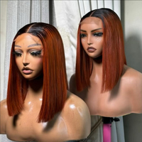 Pelucas de cabello humano liso vietnamita sin procesar 2*6 4*4 13*6 SDD Bob HD Lace Front al por mayor, rubio ceniza, sin pegamento