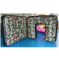 Bunker tactique gonflable étanche avec fixation par crochets pour paintball, tir à l'arc et entraînement d'airsoft