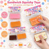 Jouet Squishy en TPR en forme de Biscuit de Noël, Jouet Promotionnel à Rebond Lent, Anti-Stress, Plusieurs Couleurs, Vente en Gros Personnalisée Direct Usine