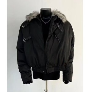 Nuova Giacca Invernale da <span class=keywords><strong>Uomo</strong></span> 2025 di Alta Qualità <span class=keywords><strong>con</strong></span> Cappuccio, Giubbotto Bomber Maschile <span class=keywords><strong>con</strong></span> Bordi in <span class=keywords><strong>Pelliccia</strong></span> di Volpe Canadese - Product Image 4