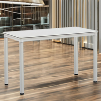 Table d'étude moderne en métal de luxe personnalisable mobilier modulaire bureau pliable en bois et acier inoxydable bureau à domicile