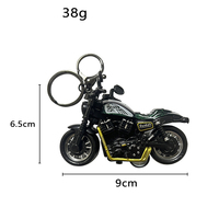 Mini-moto de course de simulation KC-09, modèle de jouet de dessin animé indien, vente en gros, nouveauté, porte-clés