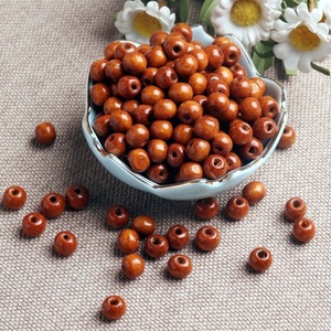 Perles en bois élégantes et exquises, perles rondes mélangées pour la fabrication de bijoux DIY, accessoires artisanaux - Product Image 2