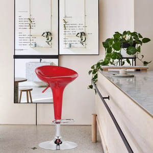 <span class=keywords><strong>Taburete</strong></span> de Bar de Altura Ajustable Giratorio de 360 Grados de Plástico ABS, Diseño Moderno para Comedor, Sala de Estar, Uso Comercial - Product Image 3