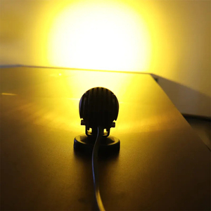 Đèn chiếu sáng phía sau Amber 100W Đèn chiếu sáng xe máy có dây nịt Đèn sương mù lái xe 4,5 inch cho xe máy - Product Image 3