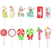Piques à gâteau en bambou écologiques de haute qualité de Chine, adorables