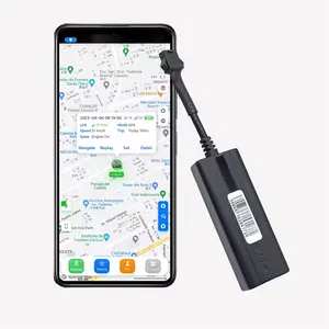 TK003 pelacak GPS mobil Mini, dengan relay pemutus daya perangkat pelacak GPS sistem GT06 protokol kendaraan sepeda motor GPS pelacak untuk truk