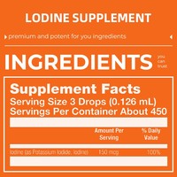 OEM/ODM Iode liquide personnalisé Plus 150 Mcg pour femmes et hommes Supplément de Lodine Formule saine pour l'énergie et le métabolisme
