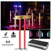 Tube LED Batterie Extérieur IP65 RGB 128*0.25W, Lumière de Scène Étanche DJ DMX512, DMX Sans Fil, Télécommande PIXELTUBE Événement