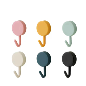 Decorative Self Adhesive Multifunctional Wall Mounted Kitchen Wall <b>Hooks</b> PVC <b>Plastic</b> Support Transparent Eco-Friendly 3cm Nordic - Product Image 1