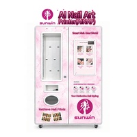 Kiosque automatique d'impression d'art sur ongles, distributeur automatique de produits de beauté sans personnel pour centres commerciaux et commerces de détail