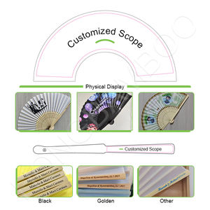 Personalisierte Hochzeitsfächer und Regenschirme mit Datum, Namen oder Logo als Geschenk, weiß, aus Seide, faltbar - Product Image 6